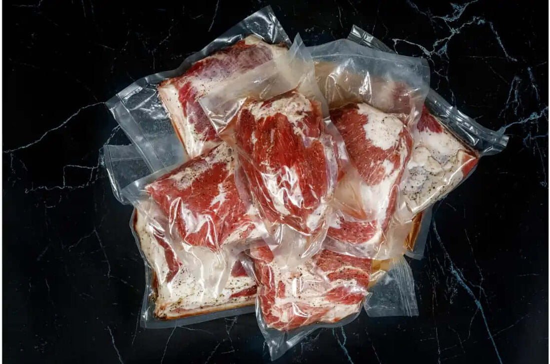 Carnes em embalagens especiais para para maturação dry aged